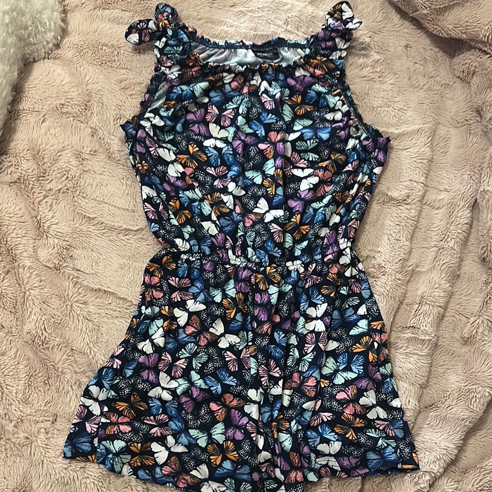 Whimsical Blue and Purple Butterfly One Piece Jumper Size 12